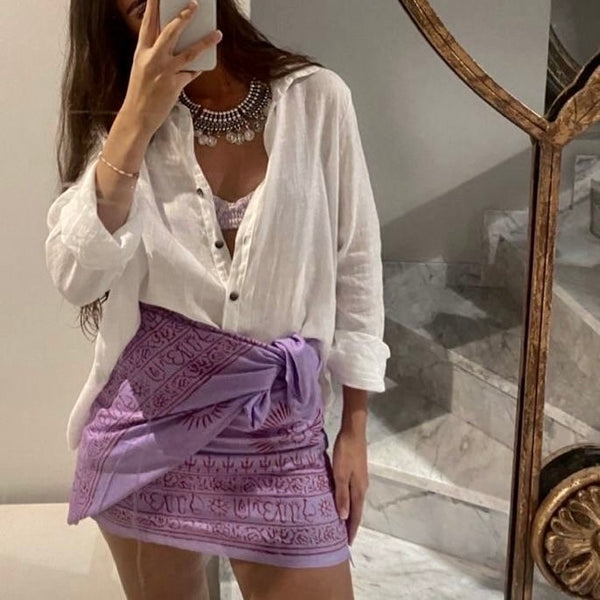 Boho Beach Pareo – Lilac From 1love2hugs3kisses Ibiza