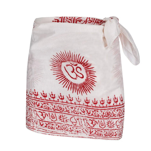 Boho India Beach Pareo – White Red available at 1love2hugs3kisses ibiza