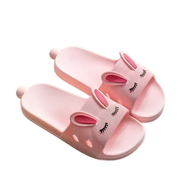 Bunny Kids Sliders - Pink available at 1love2hugs3kisses Ibiza