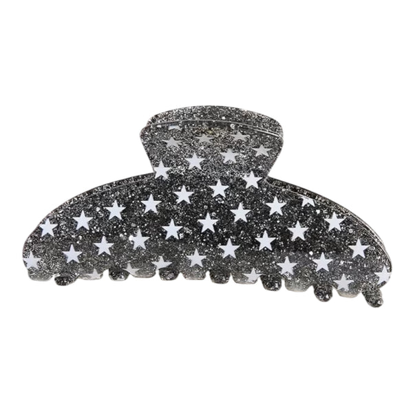 Celestial Star Hair Claw – Black Available at 1love2hugs3kisses Ibiza