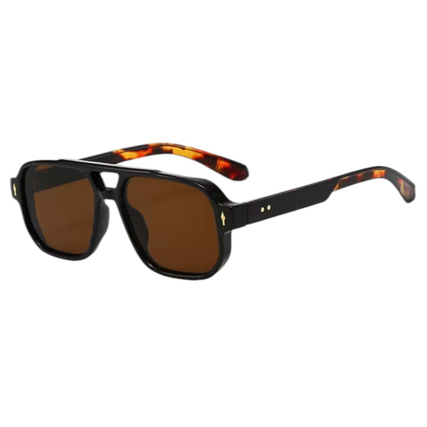 Classic Double Bridge Sunglasses – Black Tortoiseshell / Brown From 1love2hugs3kisses Ibiza
