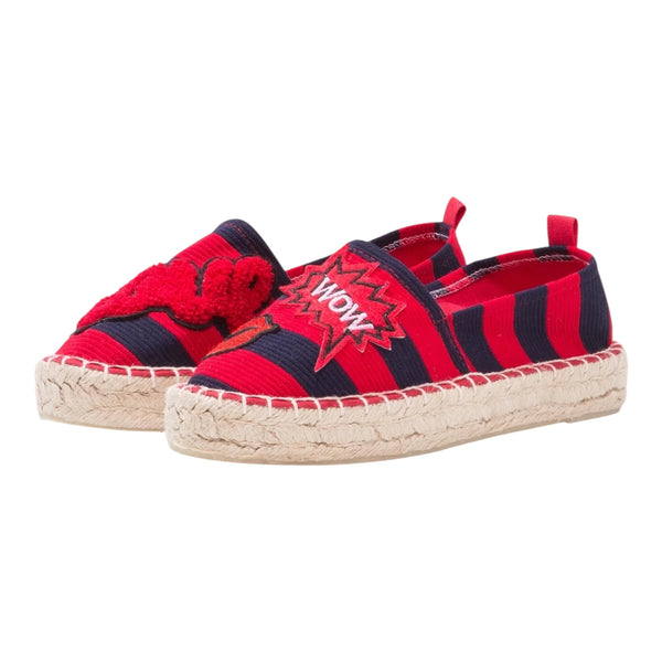Colors Of California Espadrilles – Striped Red & Blue Available at 1love2hugs3kisses Ibiza