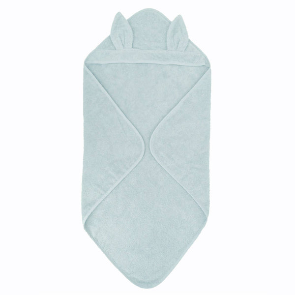 Summerville Organic Hooded Baby Towel Rabbit - Ice Blue