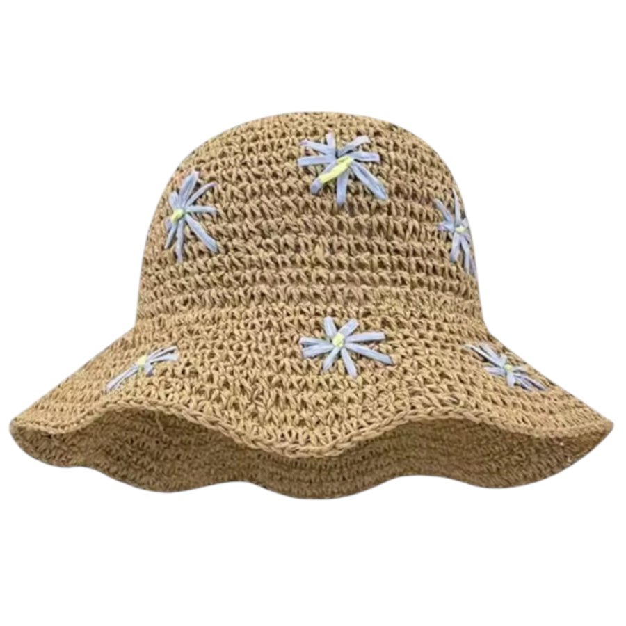 Daisy Flower Crochet Bucket Hat - Beige From 1love2hugs3kisses Ibiza