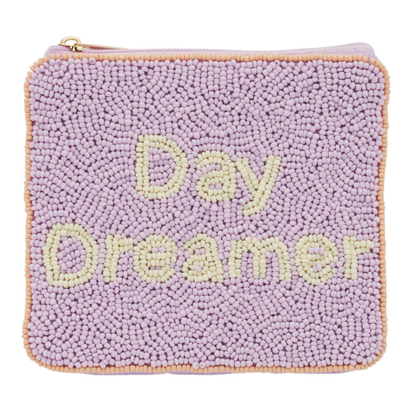 Day Dreamer Beaded Pouch - Lilac Available at 1love2hugs3kisses Ibiza