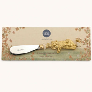 Doing Goods Jenna Leopard Butterknife brass from 1love2hugs3kisses ibiza