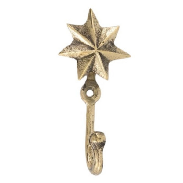 Doing Goods Oda Star Hook Brass available at 1love2hugs3kisses ibiza