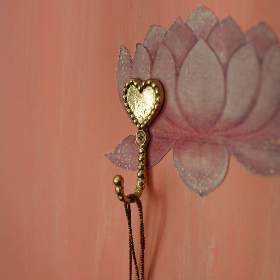 Doing Goods Saachi Heart Hook Brass available at 1love2hugs3kisses ibiza