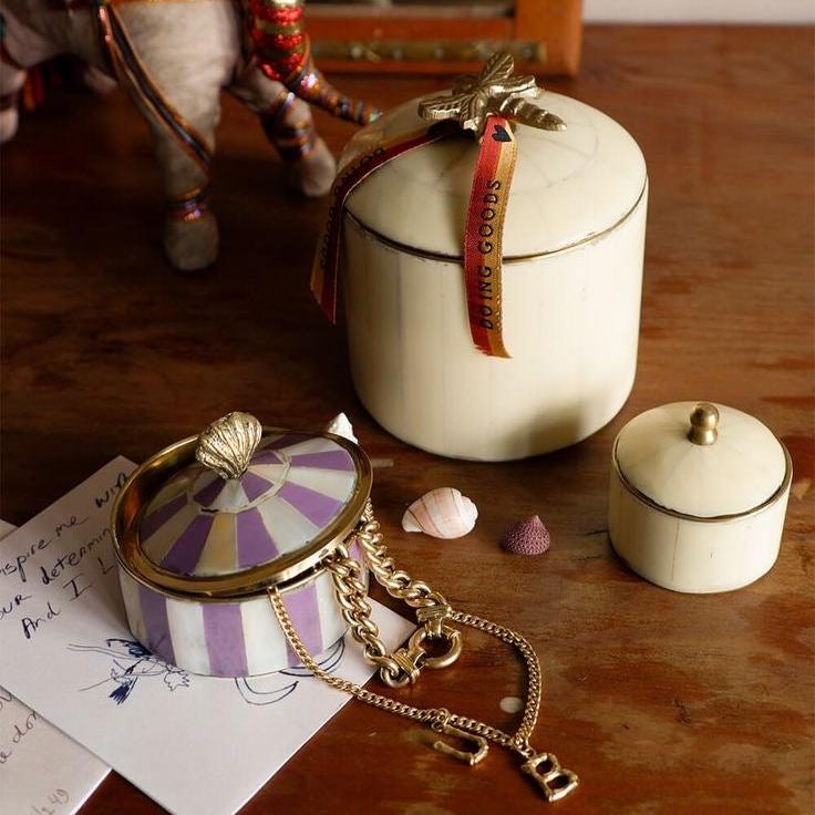 Doing Goods Scarlett Shell Circus Box Lilac from 1love2hugs3kisses ibiza