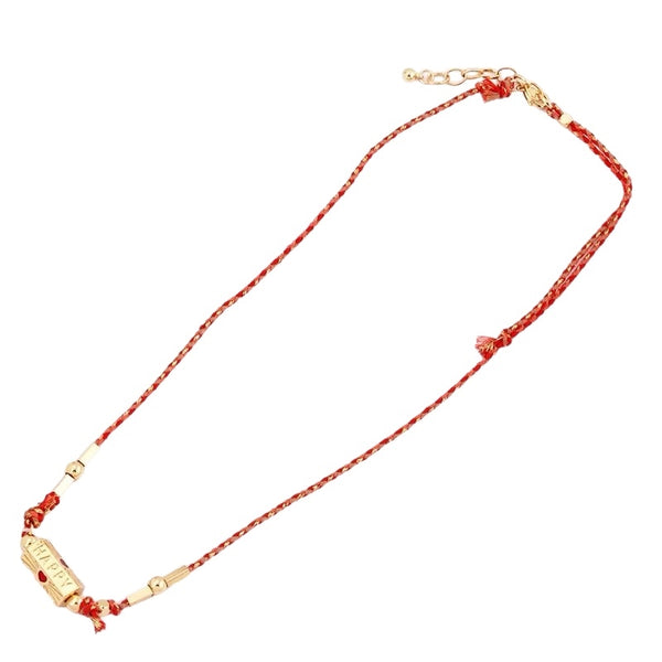 Happy Locket Necklace Red Available at 1love2hugs3kisses Ibiza