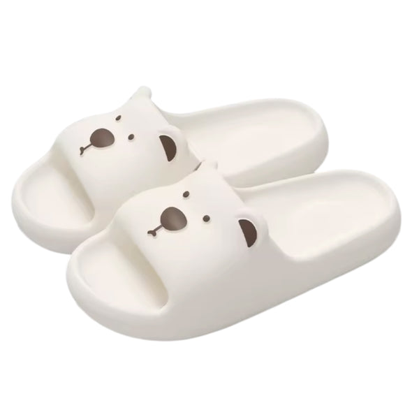 Kids Bear Sliders - White From 1love2hugs3kisses Ibiza