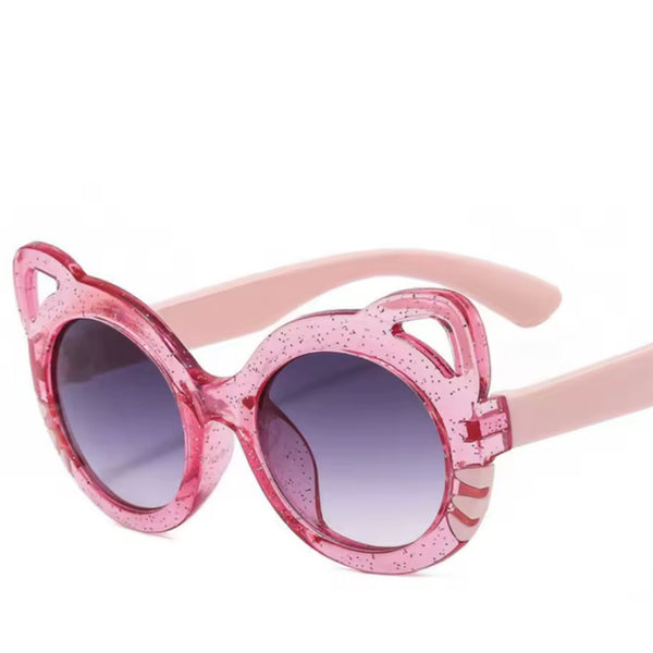 Kids Cat Glitter Sunglasses - Pink available at 1love2hugs3kisses ibiza