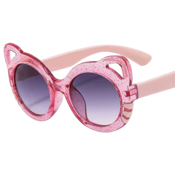 Kids Cat Glitter Sunglasses - Pink available at 1love2hugs3kisses ibiza