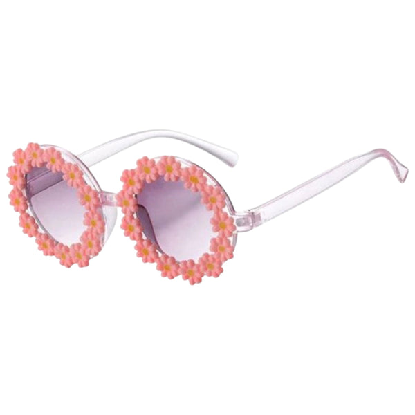 Kids Daisy Flower Sunglasses - Pink available at 1love2hugs3kisses ibiza