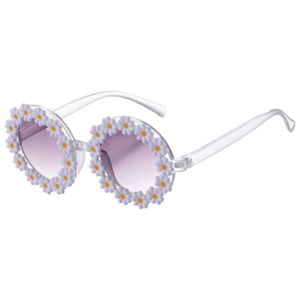 Kids Daisy Flower Sunglasses - White available at 1love2hugs3kisses ibiza