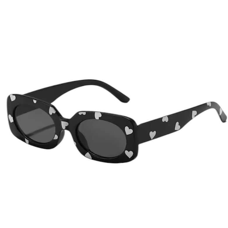 Kids Heart Print Sunglasses - Black available at 1love2hugs3kisses ibiza