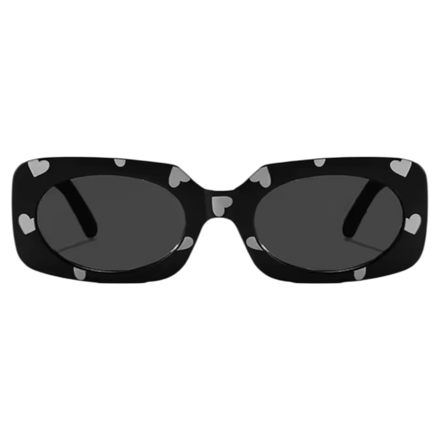 Kids Heart Print Sunglasses - Black available at 1love2hugs3kisses ibiza