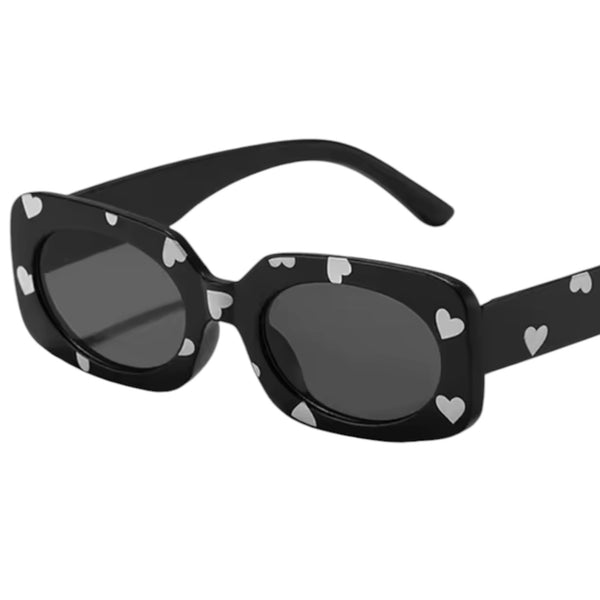 Kids Heart Print Sunglasses - Black available at 1love2hugs3kisses ibiza