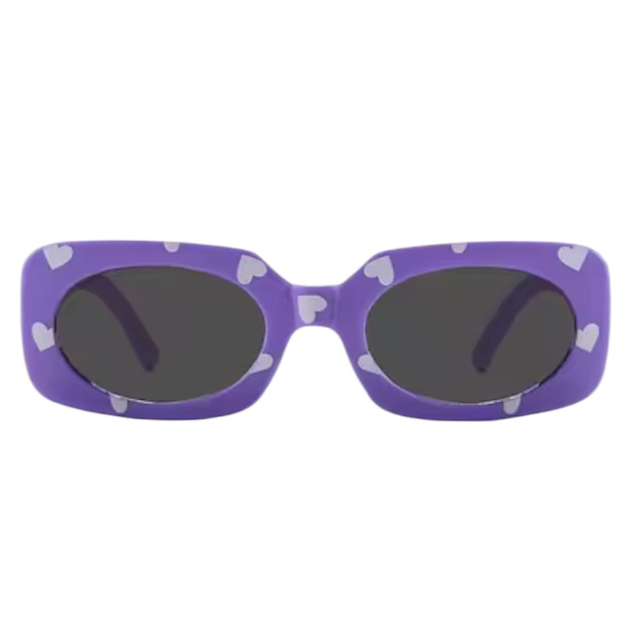 Kids Heart Print Sunglasses – Purple available at 1love2hugs3kisses ibiza