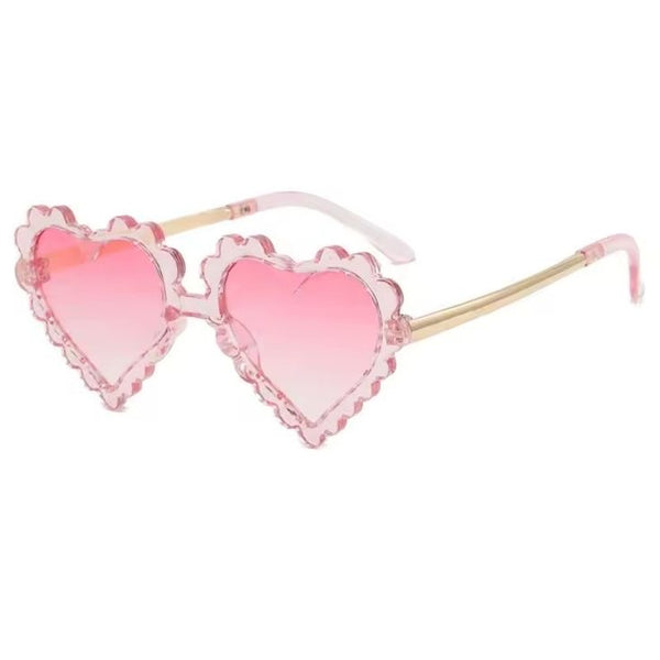Kids Heart Sunglasses - Light Pink available at 1love2hugs3kisses ibiza