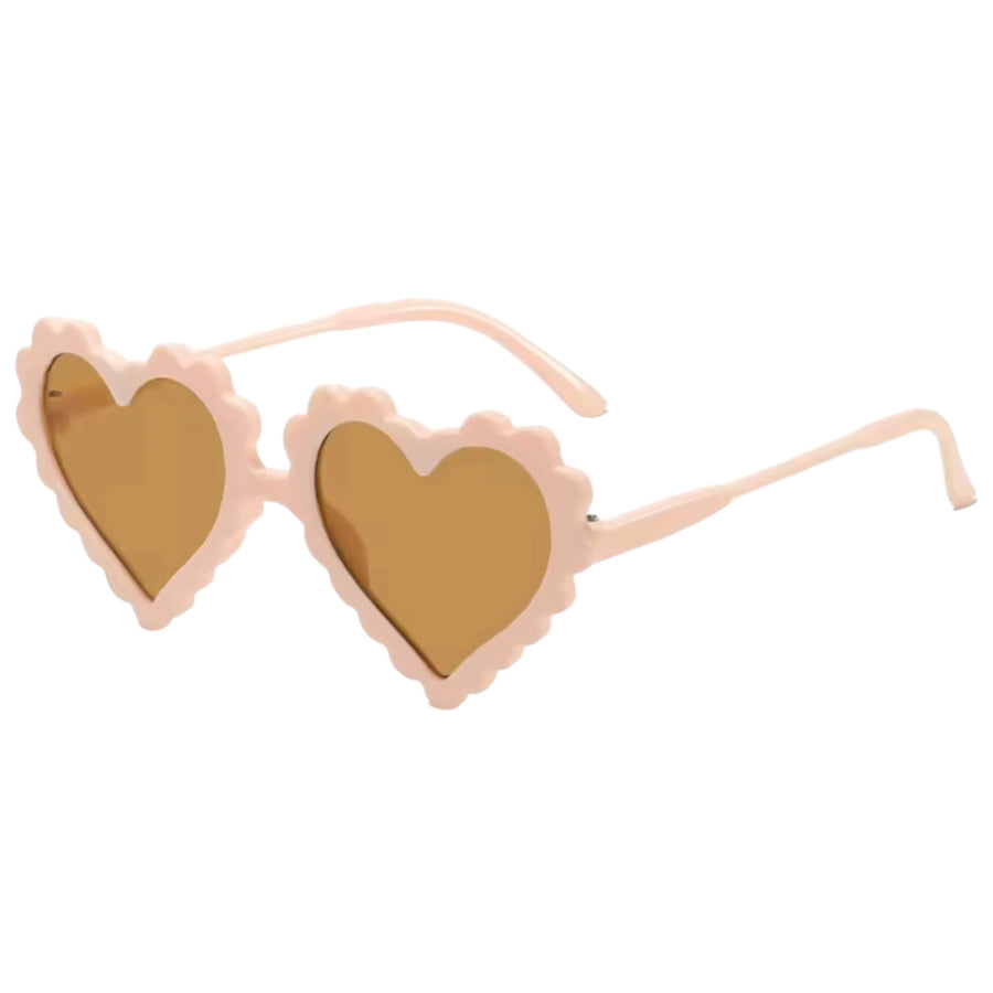 Kids Heart Sunglasses - Light Pink Available at 1love2hugs3kisses Ibiza