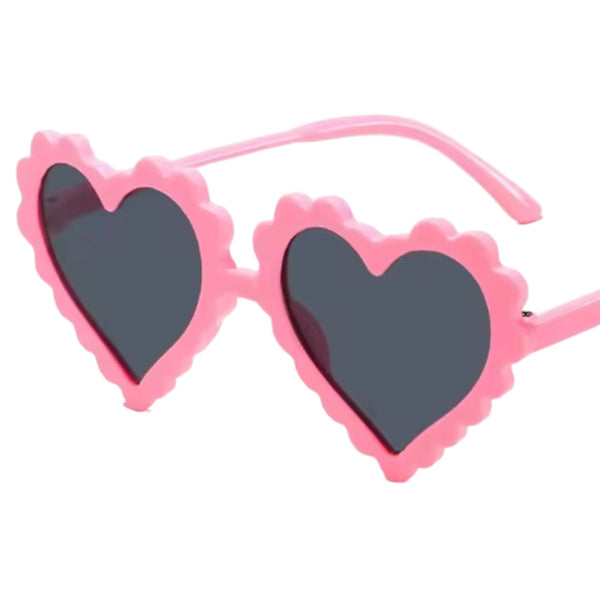Kids Heart Sunglasses - Pink Available at 1love2hugs3kisses Ibiza