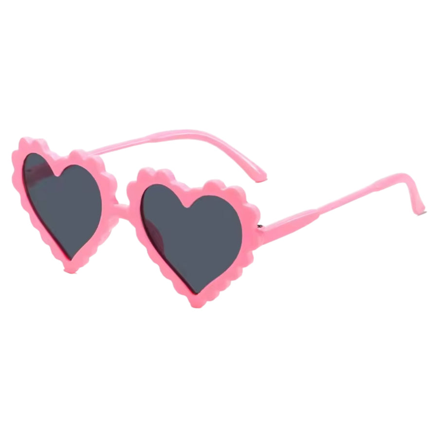 Kids Heart Sunglasses - Pink Available at 1love2hugs3kisses Ibiza