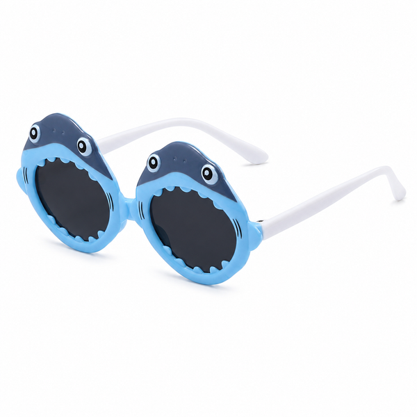 Kids Shark Sunglasses – Blue Available at 1love2hugs3kisses Ibiza