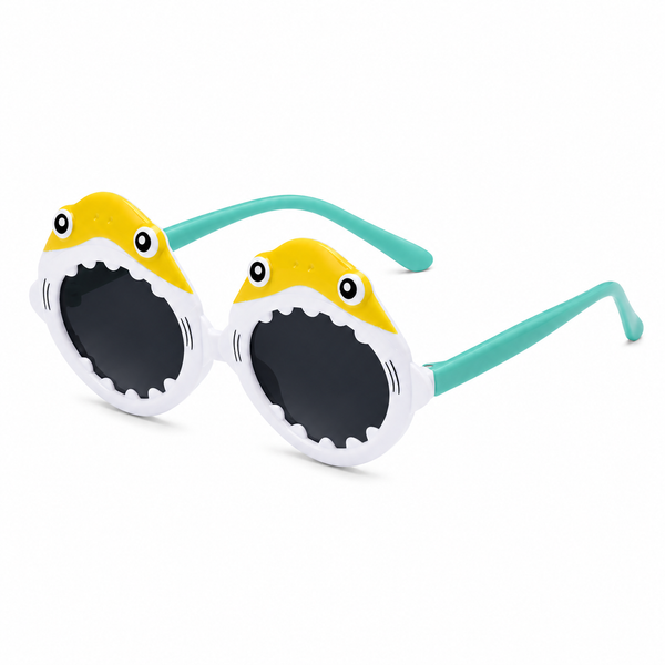 Kids Shark Sunglasses – Sunny Yellow Available at 1love2hugs3kisses Ibiza