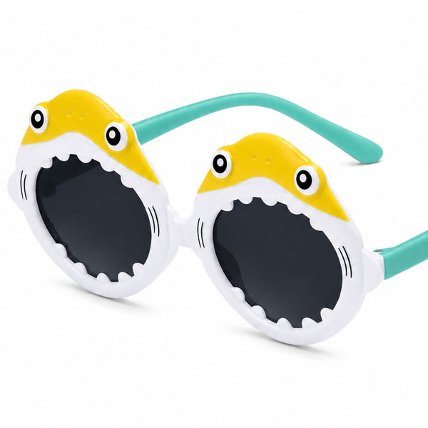 Kids Shark Sunglasses – Sunny Yellow Available at 1love2hugs3kisses Ibiza
