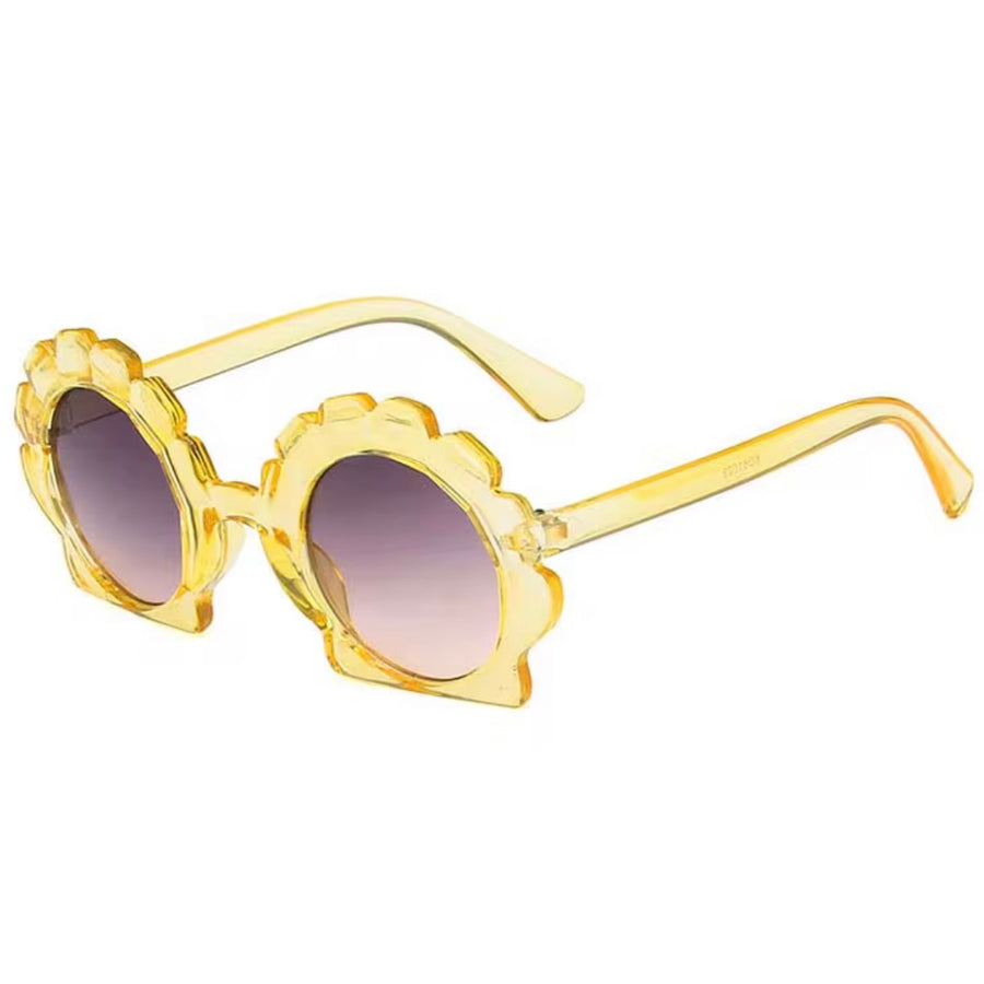 Kids Shell Sunglasses - Transparant Yellow available at 1love2hugs3kisses ibiza