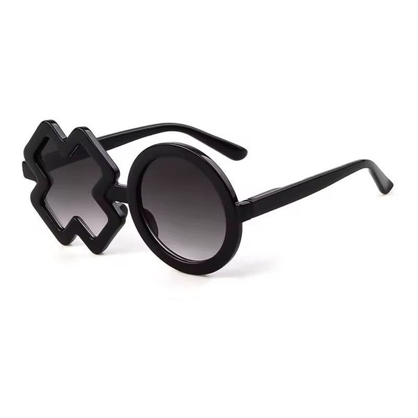 Kids Sunglasses black XO frame available at 1love2hugs3kisses ibiza