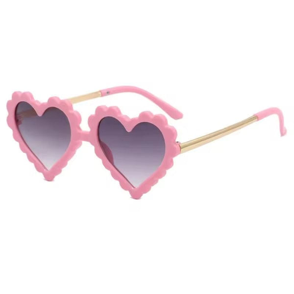 Kids Sunglasses Pink Heart Shaped available at 1love2hugs3kisses ibiza