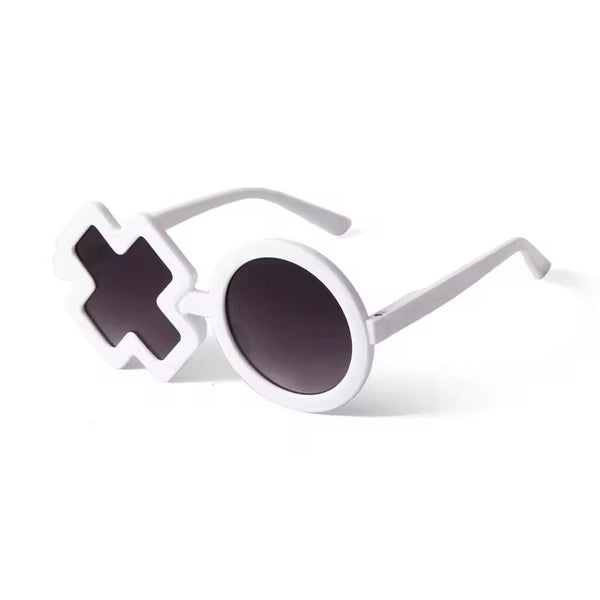 Kids Sunglasses White XO frame available at 1love2hugs3kisses ibiza