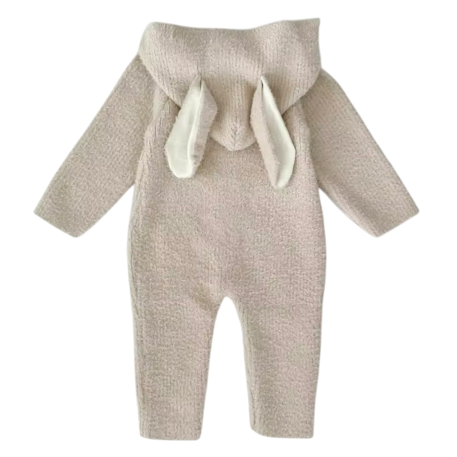Knitted Bunny Baby Romper - Beige available at 1love2hugs3kisses ibiza