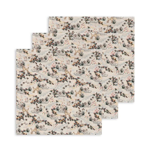 Konges Sløjd 3 Pack Muslin Cloth - Mizumi available at 1Love2Hugs3Kisses ibiza 