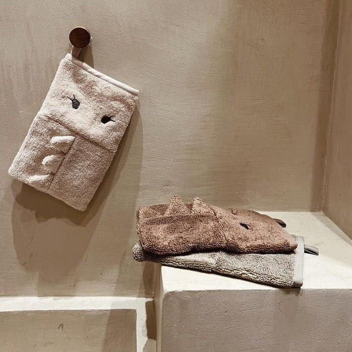 Konges Sløjd 3 Pack Washcloth Animal - Dino available at 1Love2Hugs3Kisses ibiza 