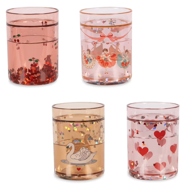 Konges Sløjd 4 Pack Glitter Cups - Rose Multi available at 1love2hugs3kisses ibiza