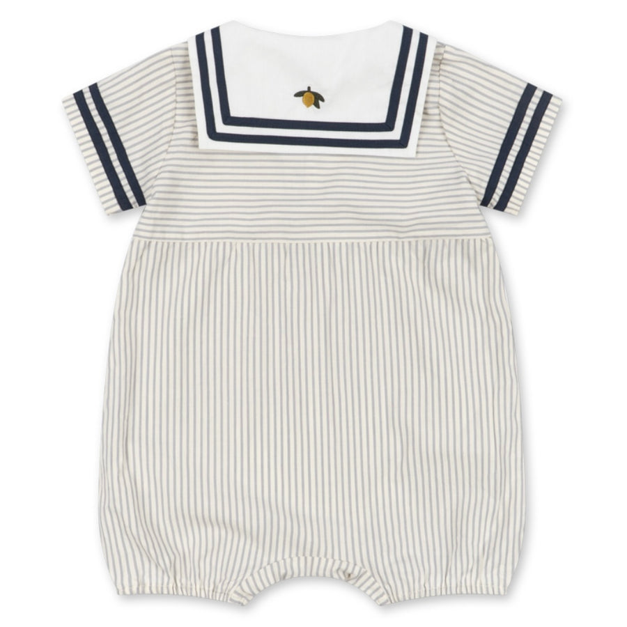Konges Sløjd Allie Sailor Romper - Bleu Stripe Available at 1love2hugs3kisses Ibiza