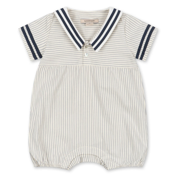Konges Sløjd Allie Sailor Romper - Bleu Stripe Available at 1love2hugs3kisses Ibiza
