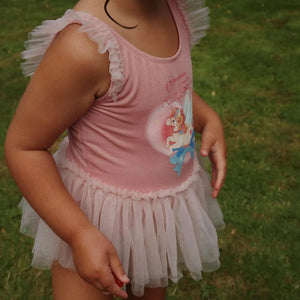 Konges Sløjd Amandine Swimsuit Powder Pink – girls ruffle swimsuit from 1Love 2Hugs 3Kisses Ibiza.