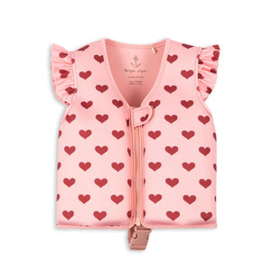 Konges Sløjd Avery Swim Vest Amour Pink – kids float vest for safe and stylish swimming, available at 1Love 2Hugs 3Kisses Ibiza.