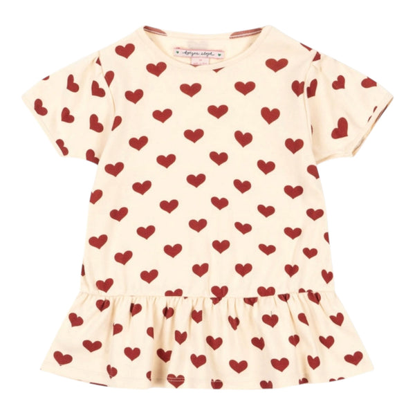 Konges Sløjd Basic Frill Tee - Amour Rouge Available at 1love2hugs3kisses Ibiza
