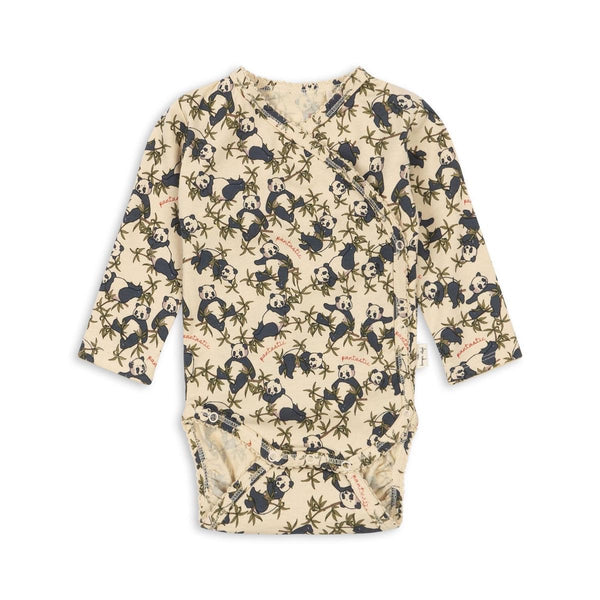 Konges Sløjd Basic Long Sleeve Body - Panda available at 1Love2Hugs3Kisses ibiza 