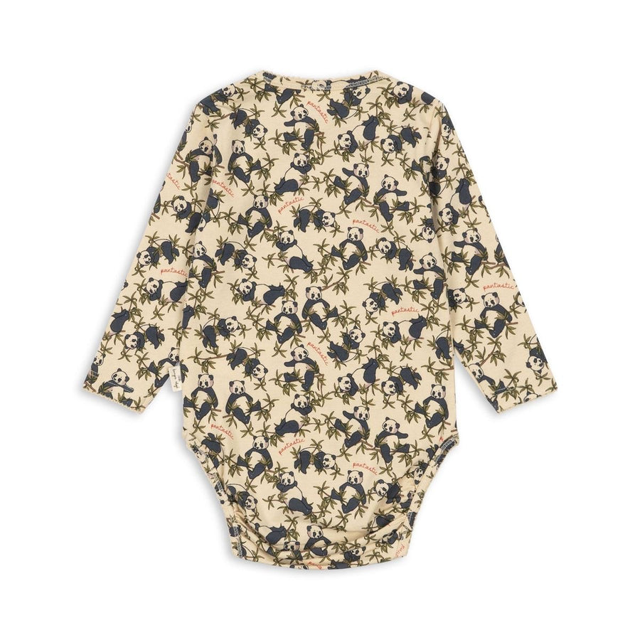 Konges Sløjd Basic Long Sleeve Body - Panda available at 1Love2Hugs3Kisses ibiza 