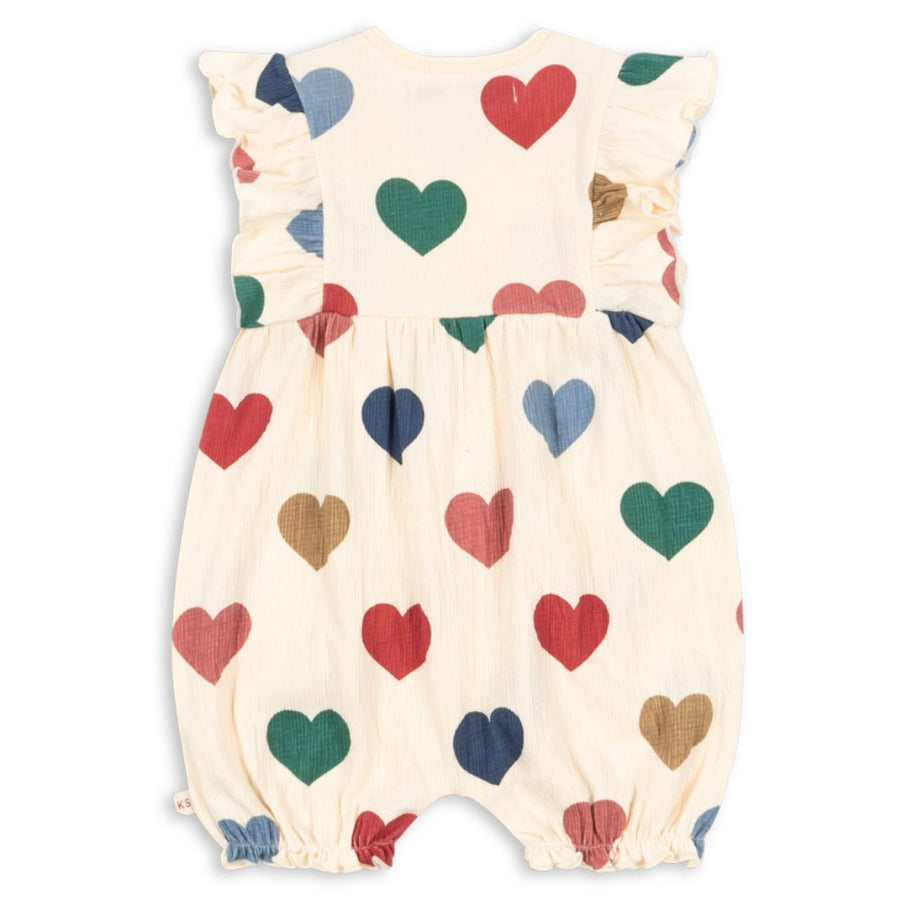 Konges Sløjd Chleo Frill Romper - Bon Coeur Coloré Available at 1love2hugs3kisses Ibiza