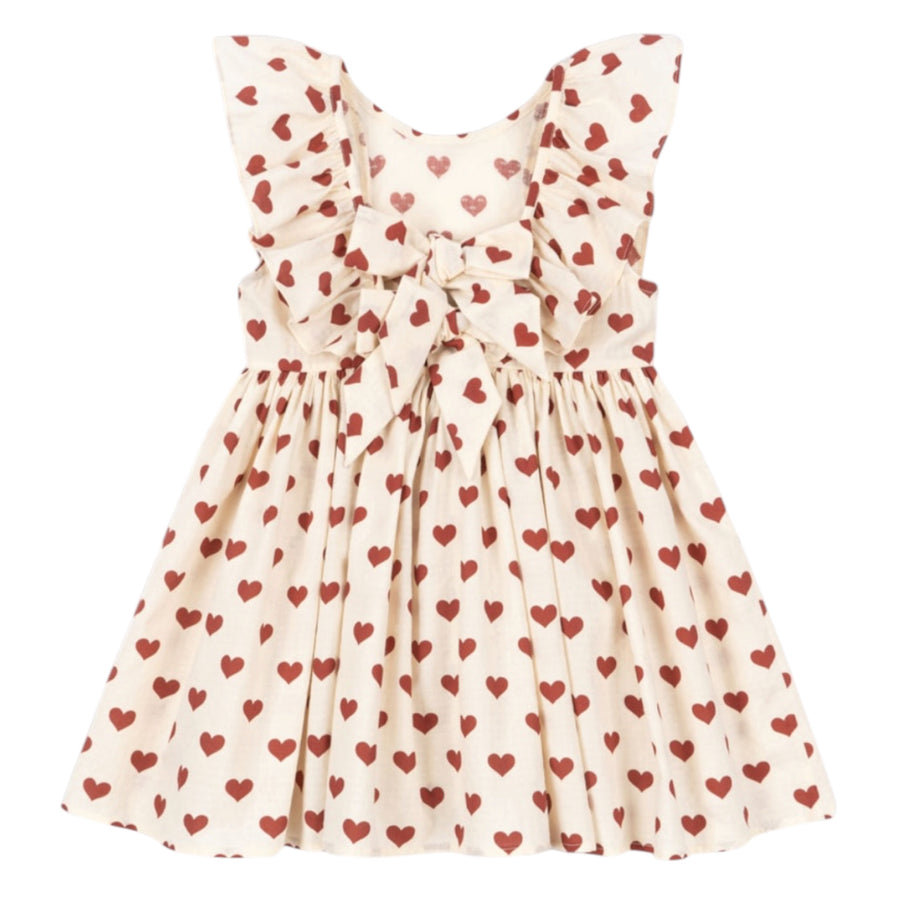 Konges Sløjd Cianna Bow Dress - Amour Rouge Available at 1love2hugs3kisses Ibiza