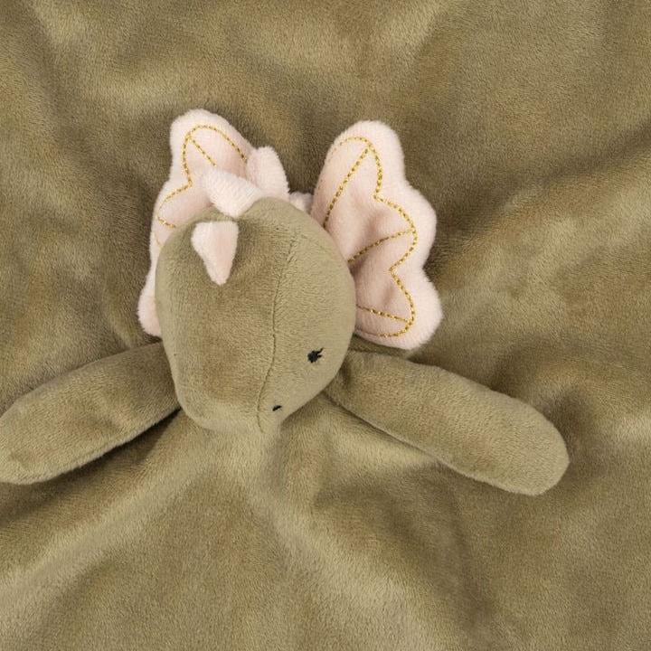 Konges Sløjd Cuddle Cloth Sleepy Dino available at 1love2hugs3kisses ibiza