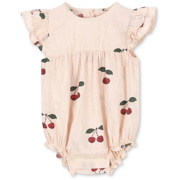 Konges Slojd Elin Romper Ma Grande Cerise Pink – organic baby romper from 1Love 2Hugs 3Kisses Ibiza