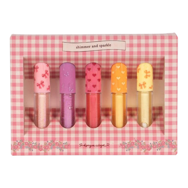 Konges Sløjd Glitter Lip Gloss Set – Multi 5 pieces available at 1love2hugs3kisses Ibiza